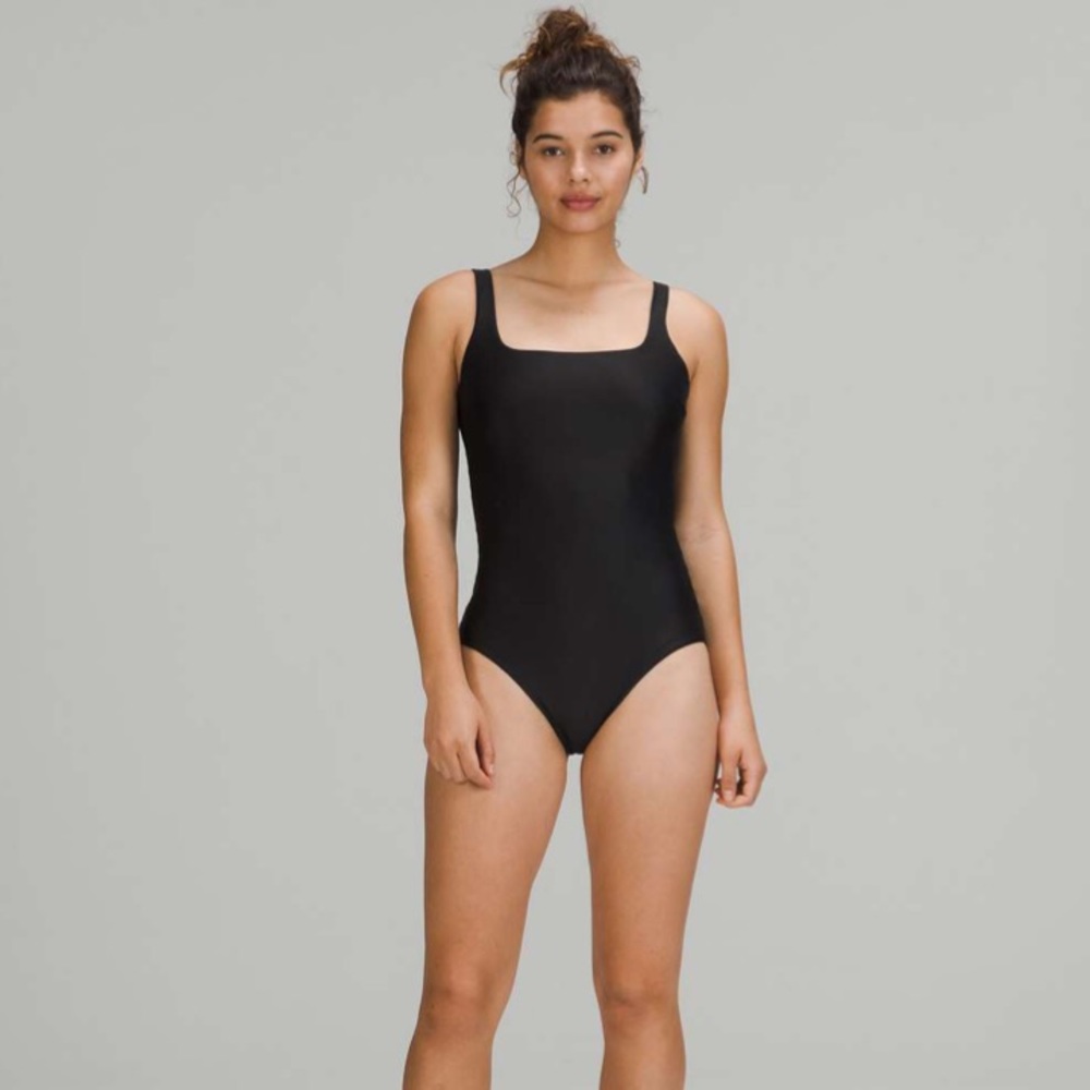 Lululemon Waterside Square Neck One Piece Swimsuit